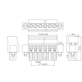 3,81 mm Tonhöhe mit Ohrschrauben-Plug-in-Seite vertikaler Klemme Block Typ B Stecker